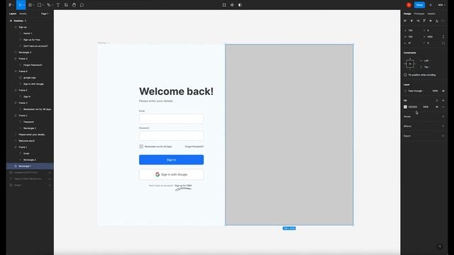 Create Login & Signup UI Design From Figma | Figma Tutorial | 2022