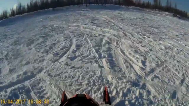 Прыжок на снегоходе Arctic cat m8000 sno pro смотреть онлайн