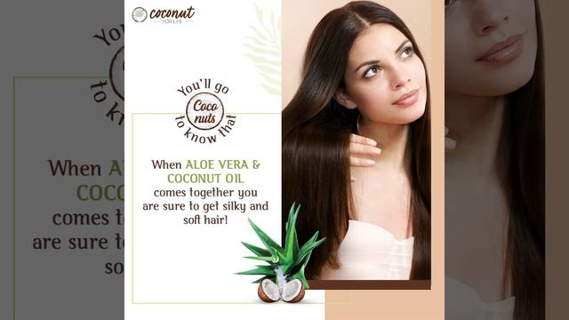 When ALOE VERA & COCONUT OIL comes together you are sure to get silky and soft hair! смотреть онлайн