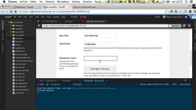 Instalar WordPress con IDE online смотреть онлайн