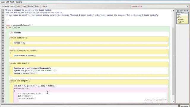 ICSE Java Programming - Special 2 Digit Number Program (ICSE 2014) смотреть онлайн