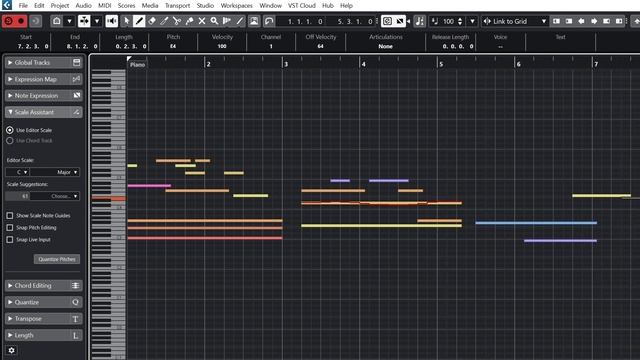 Cubase 12 Tutorial (Part 7) – Writing MIDI And Editing With The Key Editor/Piano Roll