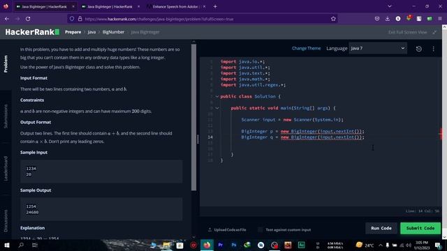 Hackerrank Java BigInteger bangla problem solving | the cracker смотреть онлайн
