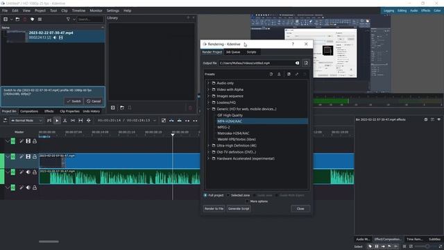 Kdenlive How To Save As MP4 смотреть онлайн