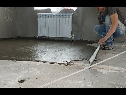 Самый простой способ выровнять неровный пол если Кривая Стяжка На 40 м2 ушло 3500 руб смотреть онлайн