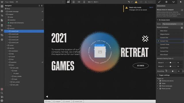 Web App in Webflow (Case Study) смотреть онлайн