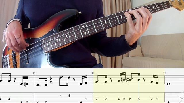 Train - Call Me Sir Bass cover + tabs смотреть онлайн
