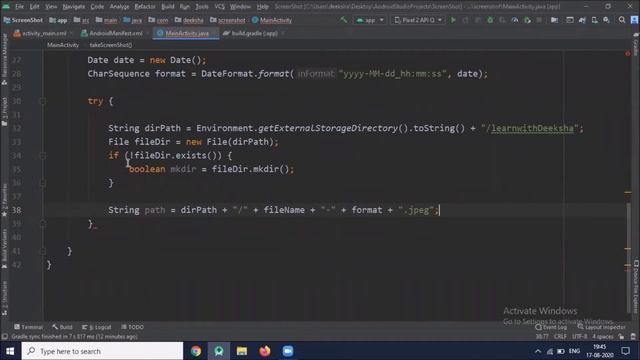 How to take a Screenshot programmatically in Android | Java | Android Studio Tutorial - Quick + Eas смотреть онлайн