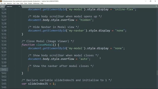 8/15: Hide Navigation Bar When Modal (Image Viewer) is Active | Create Portfolio Theme Website смотреть онлайн