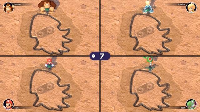 Squid game Levels in Mario Party Superstars mini games Nintendo Switch смотреть онлайн