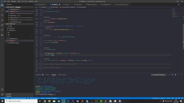 КАК РАЗРАБАТЫВАТЬ ПЛАГИНЫ ДЛЯ RUST #6 - Config & Permissions - HEALTHBAR смотреть онлайн