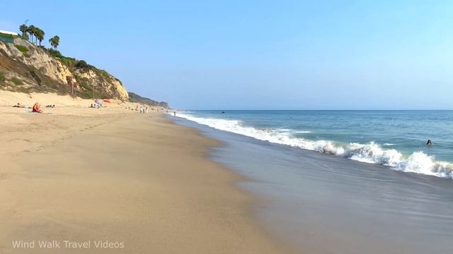 [4K] Zuma Beach in Malibu, California USA - Virtual Beach Walking Tour - Relaxing Ocean Waves ? смотреть онлайн