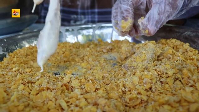 Chicken Fingers/Tenders Recipe | Crispy Chicken Fingers Cooking by our grandpa for Children смотреть онлайн