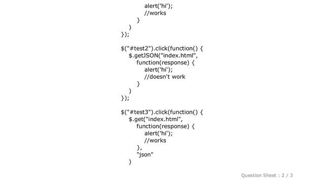 jQuery : callback function doesn't work when using getJSON function in jQuery смотреть онлайн