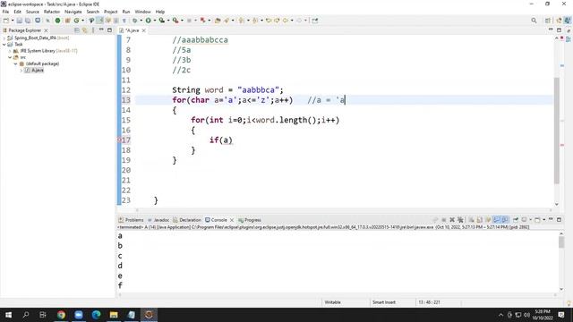 Count alphabets in String using Java by Ravi Shankar Mishra смотреть онлайн