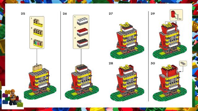 LEGO Instructions - LEGO 90th Anniversary - 60320 - Rocket (alternative instructions) смотреть онлайн
