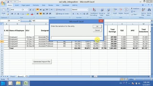 Excel to Tally Import using VBA смотреть онлайн