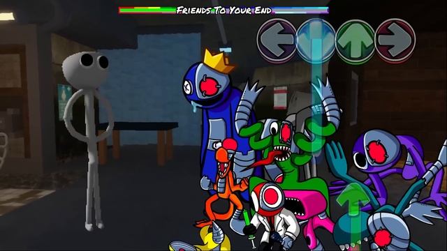 FNF Different Survivor Rainbow Friends VS All 3D Rainbow Friends | Friday Night Funkin Mod Roblox смотреть онлайн