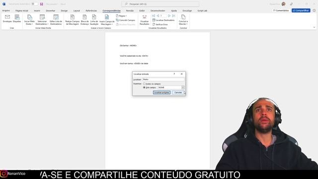 Como usar Mala Direta no Word para gerar Arquivos com dados que estão no Excel - Passo a Passo смотреть онлайн