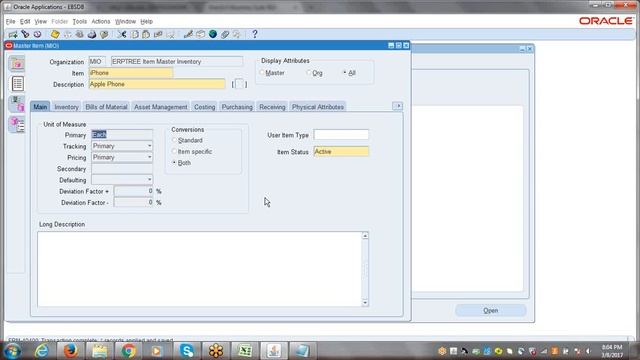 Oracle R12 Financials Training | Inventory & Purchasing Setups | 15th Session смотреть онлайн