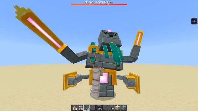 OP Mutant Iron Golem vs Minecraft Dungeons Mobs and Bosses смотреть онлайн