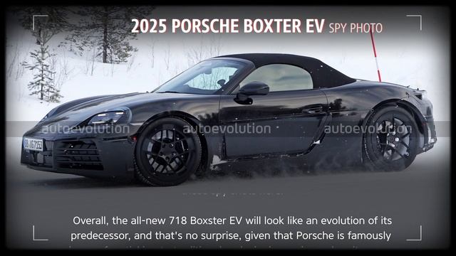 SPYSHOTS: 2025 #Porsche Boxter EV (winter Testing)