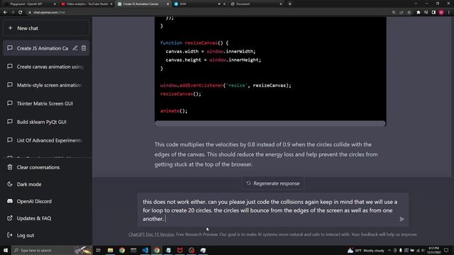 chat gpt codes javascript animations using html canvas element смотреть онлайн