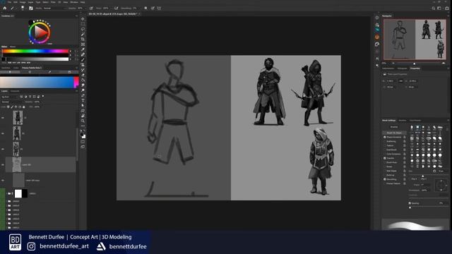 PART 01 | Thumbnail Sketching for Character Design Time-lapse Demo смотреть онлайн