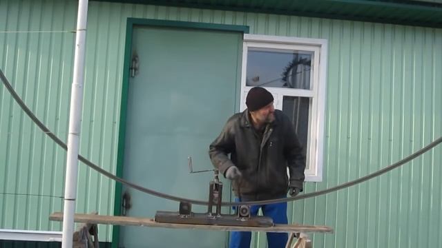 Как согнуть профильную трубу.Гибка труб ручным трубогибом для профильных труб. смотреть онлайн