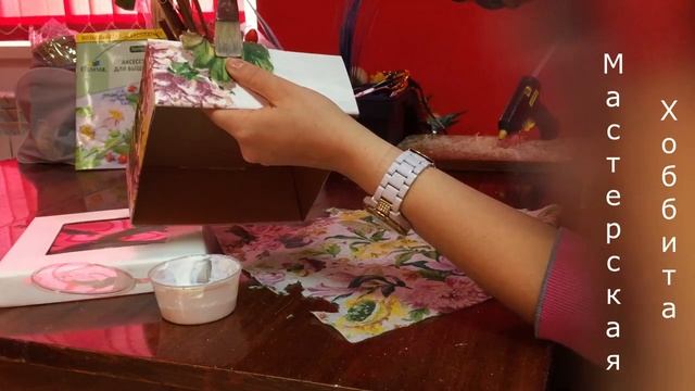 Декупаж коробки(Decoupage box)Floristics смотреть онлайн