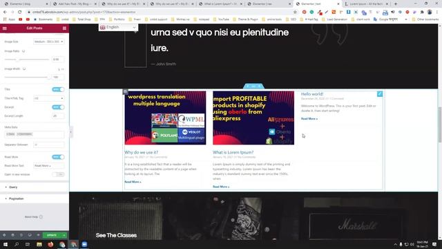 elementor custom template design bangla tutorial | header template | elementor blog template | смотреть онлайн