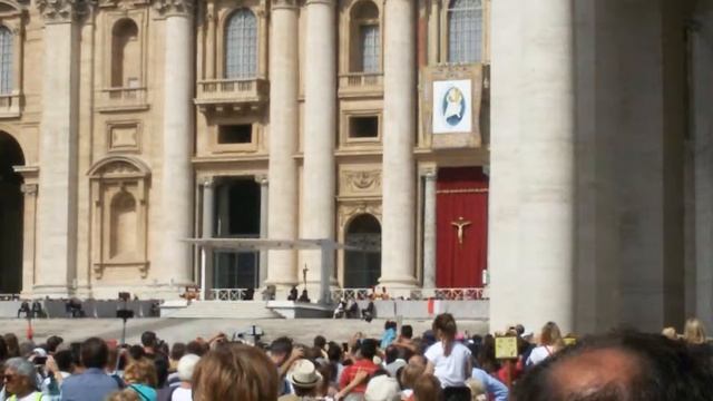 Ватикан, площадь св.Петра, папа римский, Рим, Италия, лето 2016 смотреть онлайн
