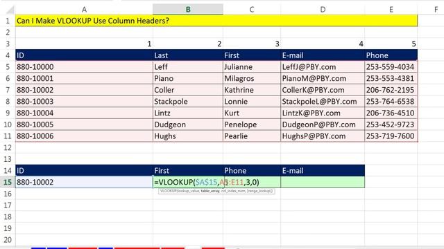 Excel Magic Trick 1253: Can I Make VLOOKUP Use Column Headers? Yes: Use VLOOKUP & MATCH! смотреть онлайн