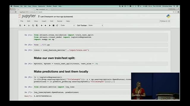 David Chudzicki, Christine Doig - Winning Machine Learning Competitions With Scikit-Learn смотреть онлайн