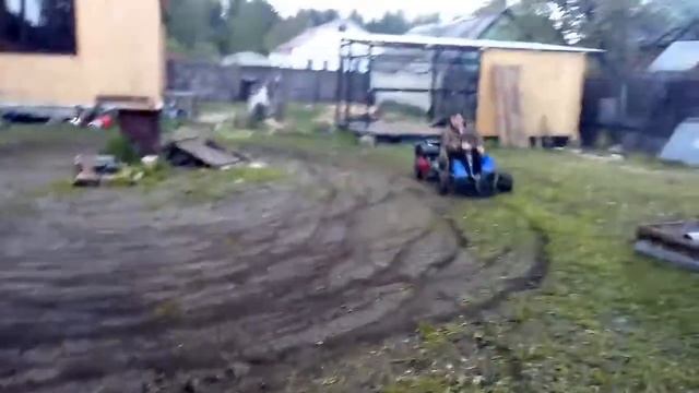 Тест Honda GX270 первый выезд после замены движка смотреть онлайн