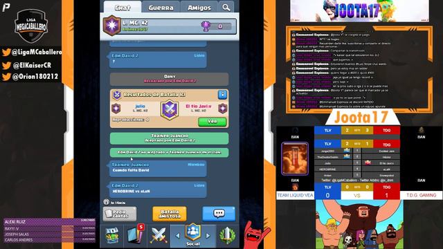 Liga Megacaballero Team Liquid VEA vs TDG Gaming!! Clash Royale!!! Jornada 3!! смотреть онлайн