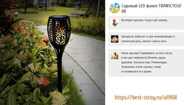 ТОП-5 ярких светильников для сада из AliExpress смотреть онлайн
