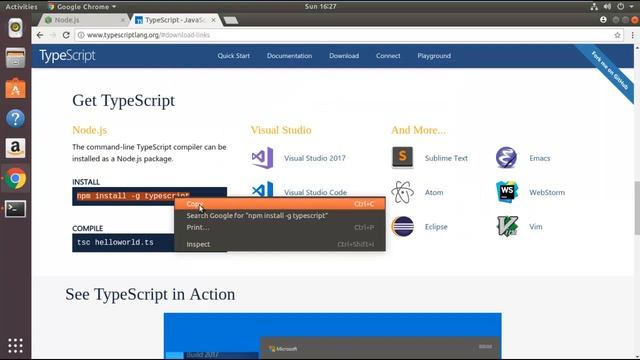 3. Instalación de programas necesarios de Angular en Linux смотреть онлайн