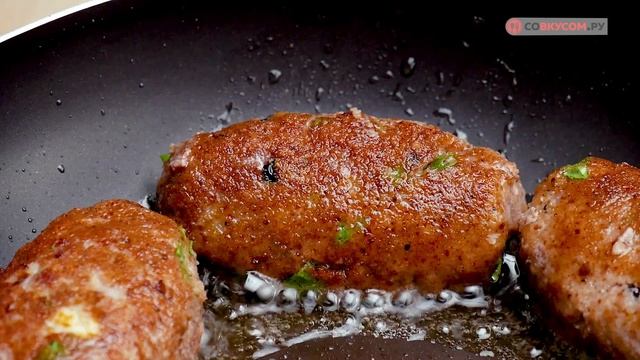 Котлеты из говяжьего фарша - Рецепты от Со Вкусом смотреть онлайн