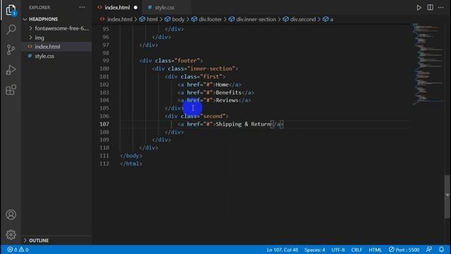 Responsive Product Landing Page Website Using HTML CSS Only || Part two смотреть онлайн