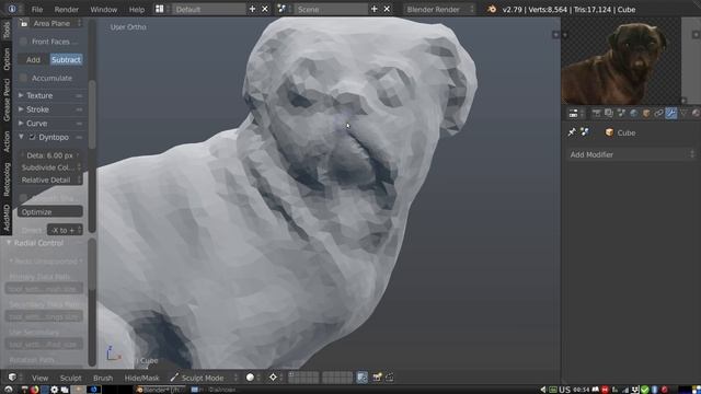 Edgar, PewDiePie's pooping dog. Blender 3D Sculpting and printing смотреть онлайн