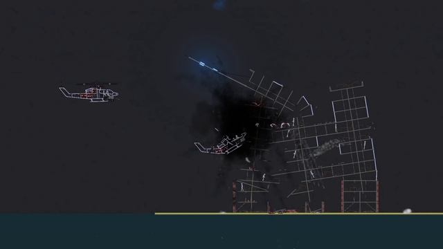 Helicopter attack skyscrapers in People Playground смотреть онлайн
