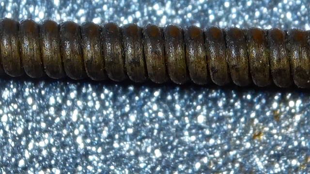 100-Year-Old Guitar Mandolin String Under a Microscope! смотреть онлайн
