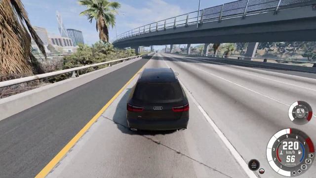 Audi RS6 crash at 300km/h смотреть онлайн