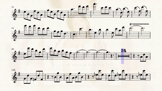 Vanessa-Mae: "Contradanza". Violin Sheet Music/Partitura. 🎻🎶 смотреть онлайн