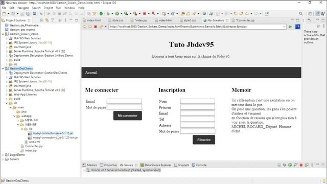 TUTO JAVA WEB JSP : système de gestion vote + base de donnée #mysql partie #1 смотреть онлайн