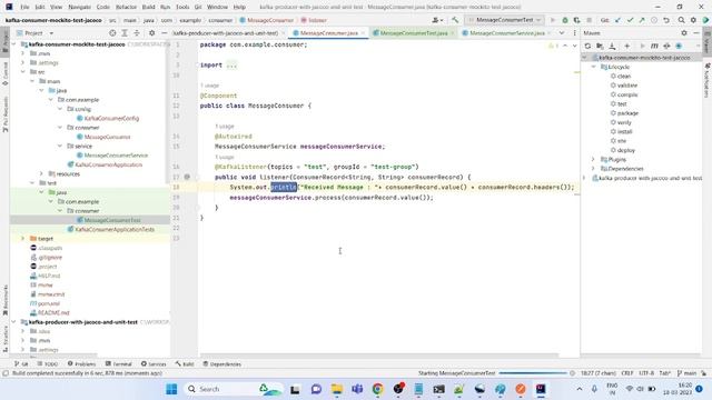 Kafka with Java Part 12: Kafka Consumer with Unit test using mockito and jacoco test coverage смотреть онлайн