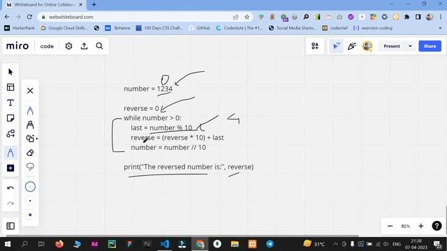 #1 Reverse any number easily ?| Learn the Logic with Dry Run | Python | interview | 2023 смотреть онлайн