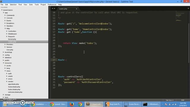 Laravel Tutorial Part 2: Routes and Views смотреть онлайн