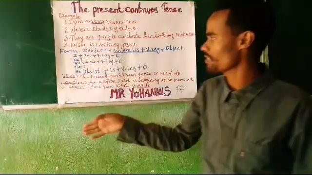 English Grammar Part 7: The present continuous tense #TeacherYohannisEde смотреть онлайн